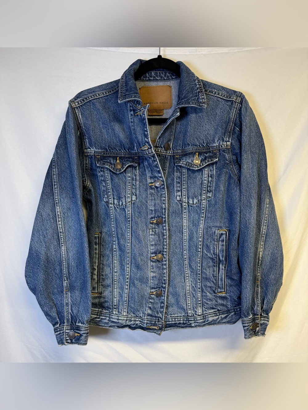 American Eagle Outfitters Classic Blue Denim Jean Jacket